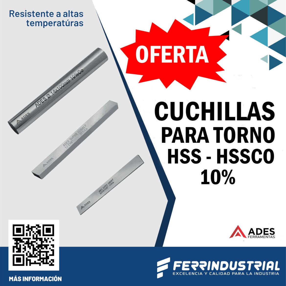 CUCHILLAS PARA TORNO CUADRADA ADES Ferrindustrial