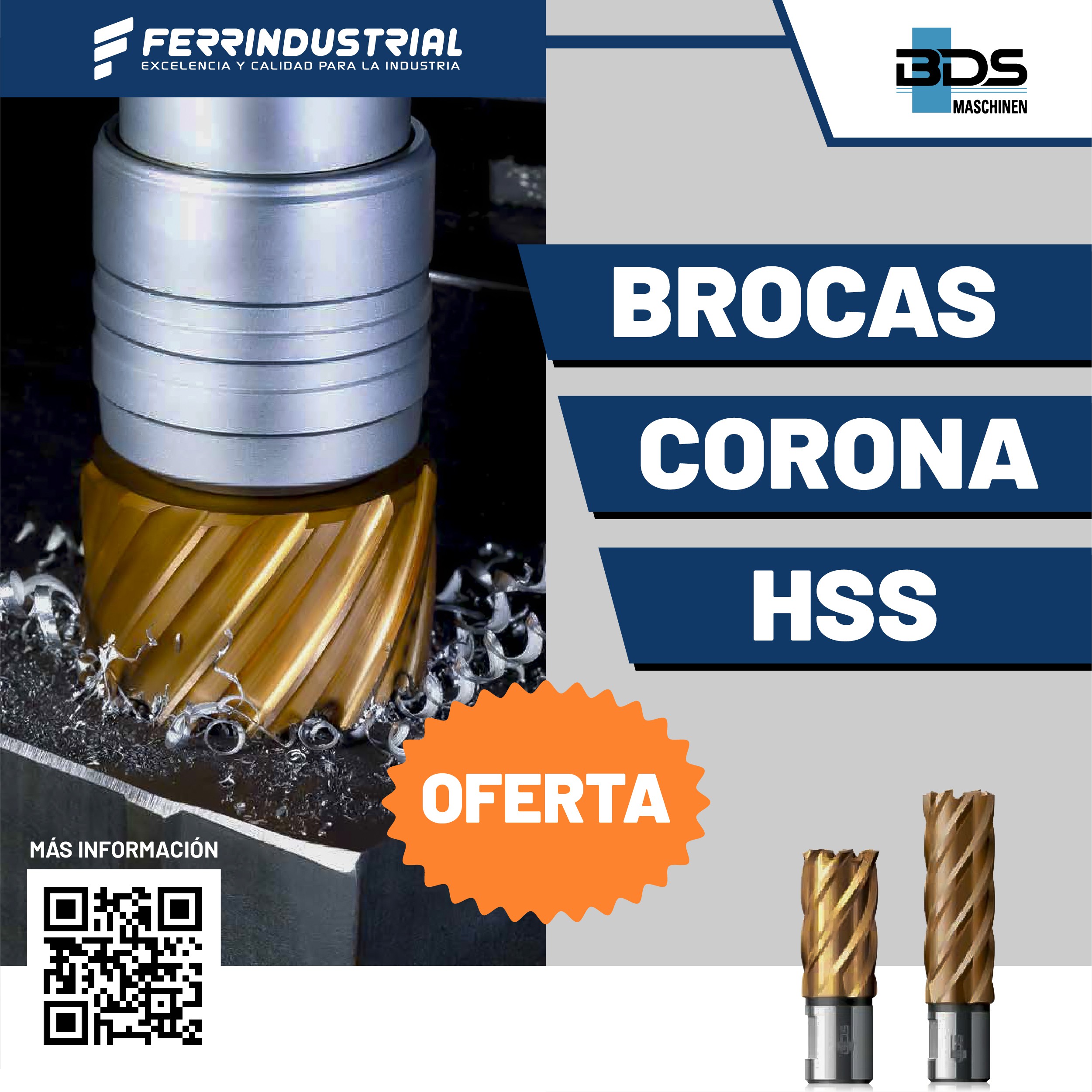 BROCA CORONA HSS BIMETAL POWER CHANGE 70mm.